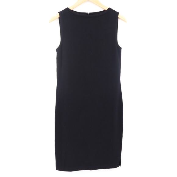 St. John Basic Women's Black Sheath Dress Santana Knit Neutral Designer Sz 2 - Picture 1 of 7